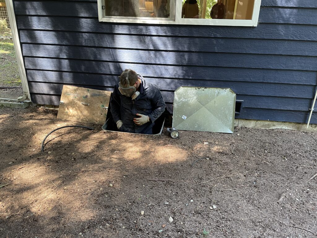 Inspector at a home on Whidbey Island